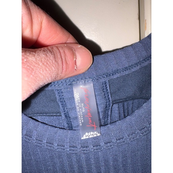 NWOT Free People Movement comeback Ribbed Twist Back Cropped Tank Top XL $68 - Picture 6 of 10